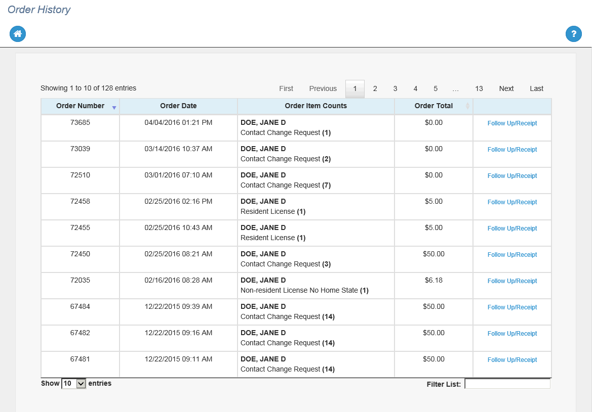 How do I view my order history?